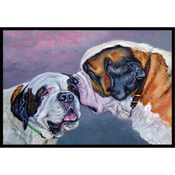 Carolines Treasures Saint Bernard Whisperear Indoor and Outdoor Mat- 24 x 36 in. 7332JMAT - main